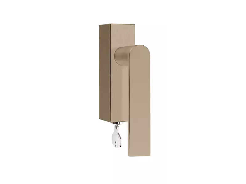 Draaikiep raamkruk rechts PVD licht brons Arc Piet Boon PBA100-DKLOCK